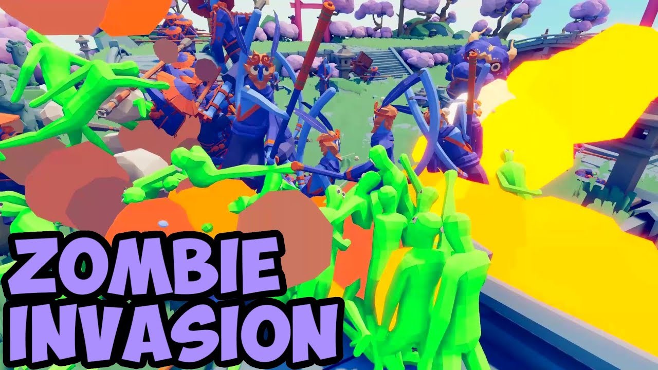Zombie Invasion #05 - Zombie Horde vs Dynasty Faction - TABS MODS Unit Possession Update