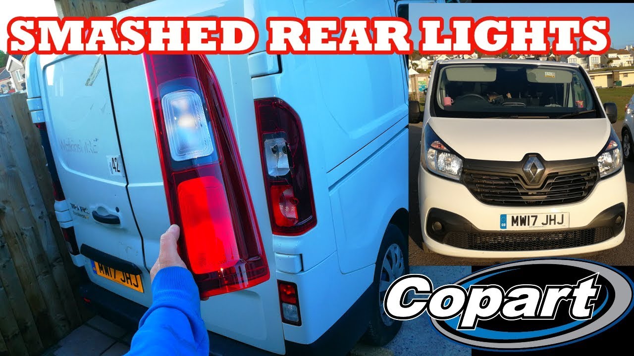 Установка новых задних фонарей - Renault Trafic Copart build