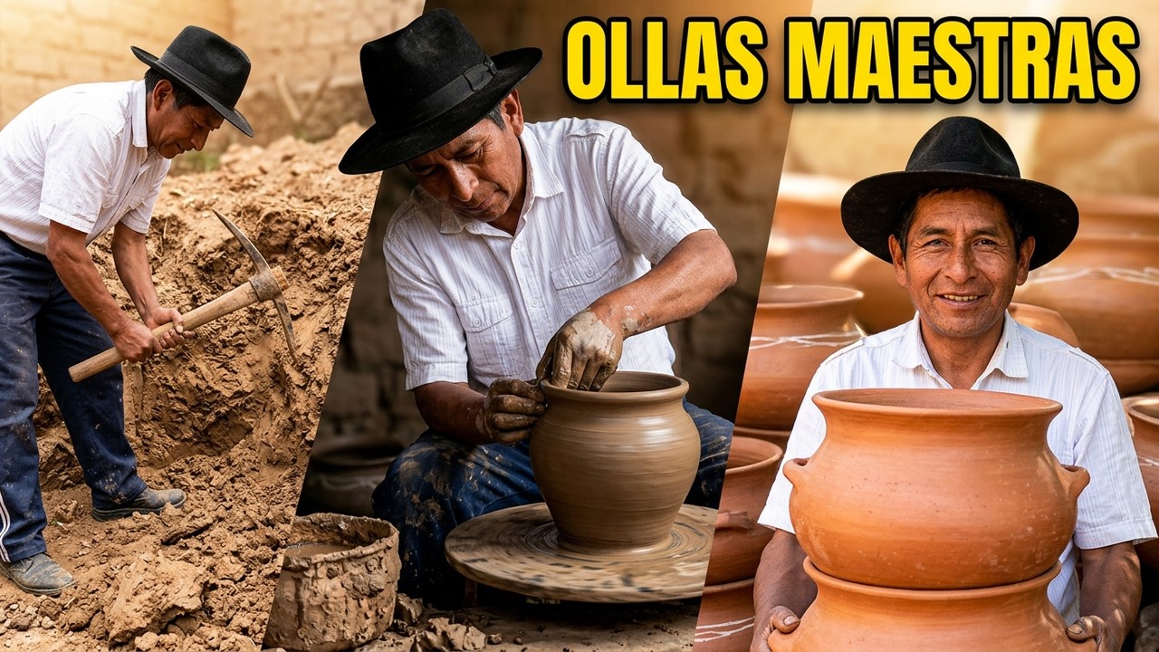 Arte de elaborar y hornear OLLAS de ARCILLA | Documental