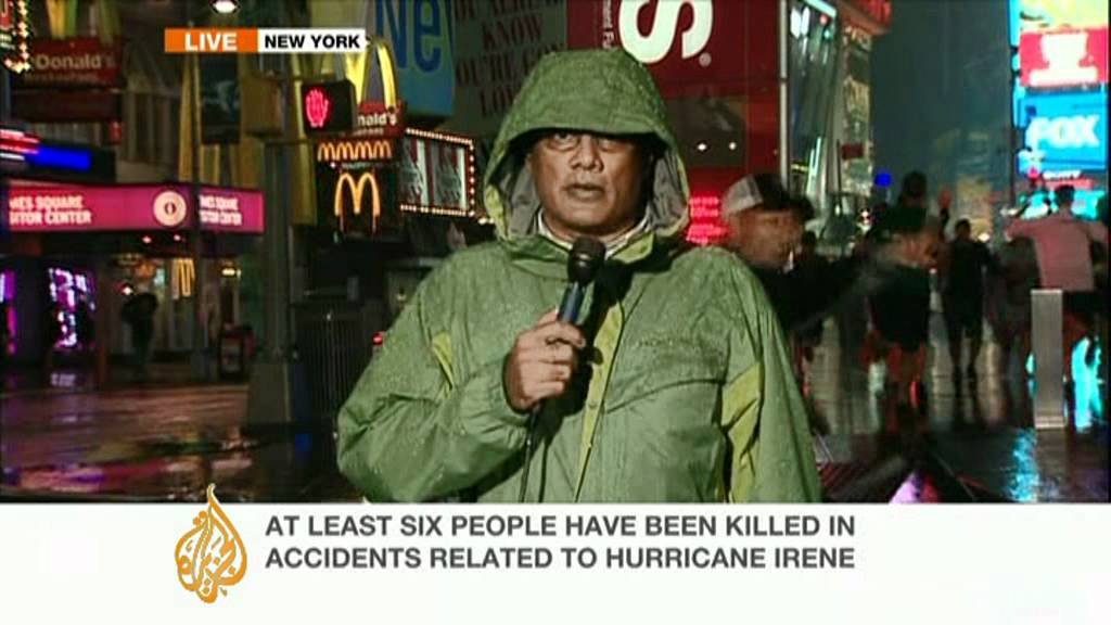 Anand Naidoo updates the latest from hurricane Irene