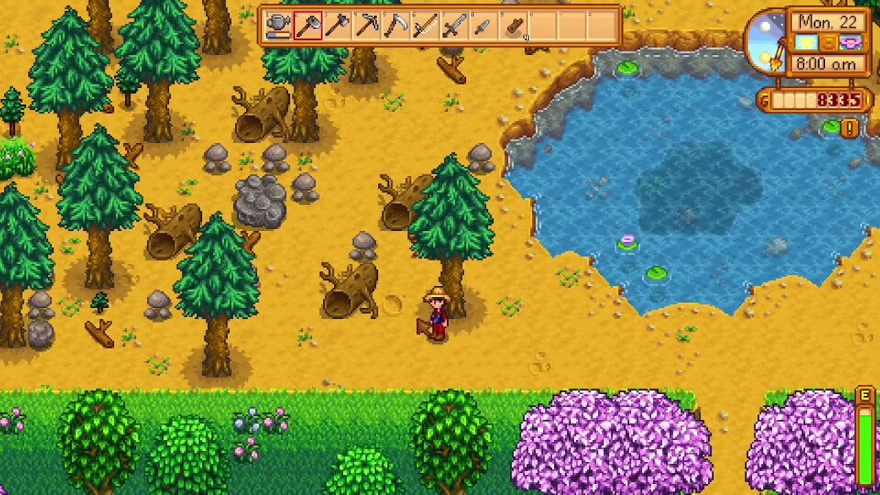 Making the farm prettier and doing some yard work | Day by Day Stardew Valley Ep. 22