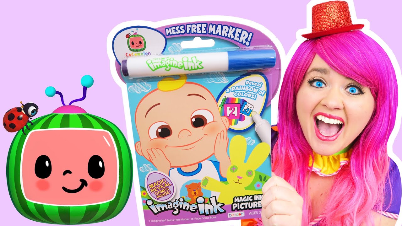 Coloring Cocomelon Magic Ink Coloring Book | Imagine Ink Marker