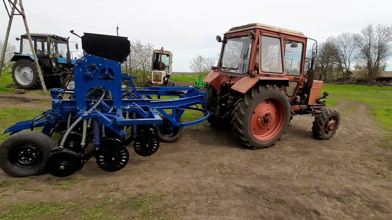 No-Till .Перший посів сої саморобною  НОУ ТІЛЛ сівалкою .