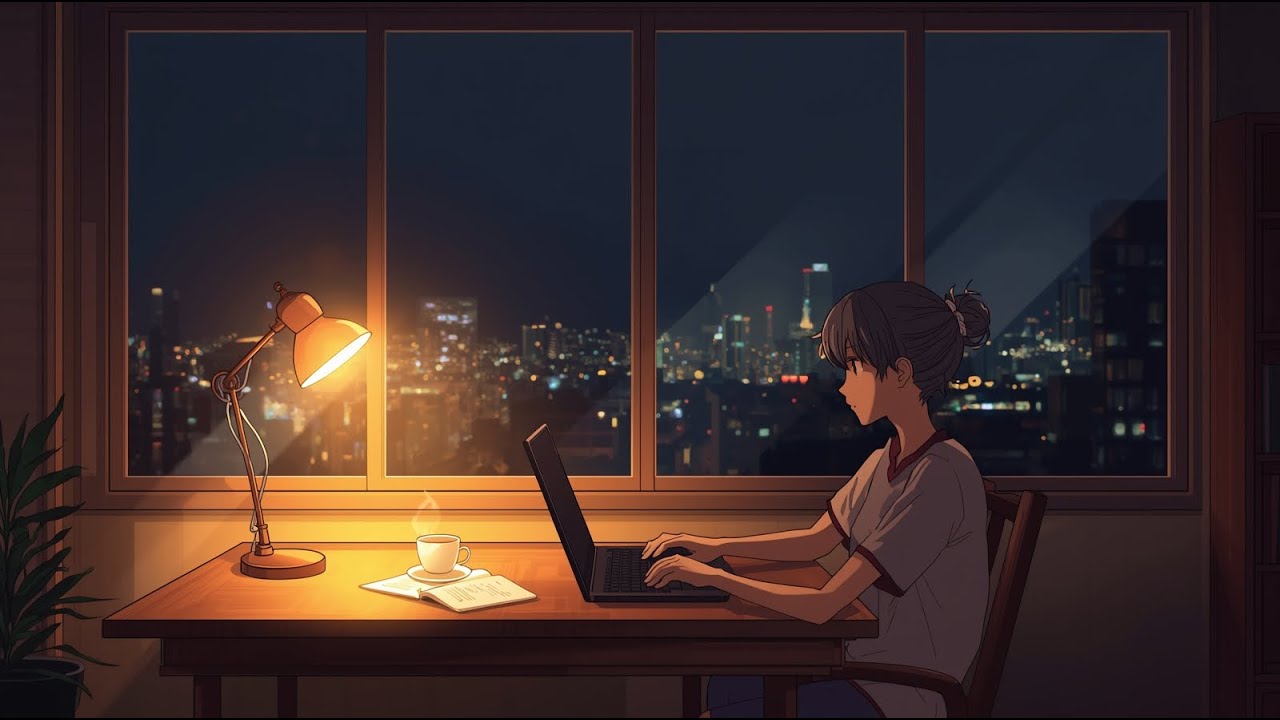 Lights Still On — Coffee Still Warm · Late Night Lo-Fi for Focus (1 Hour)