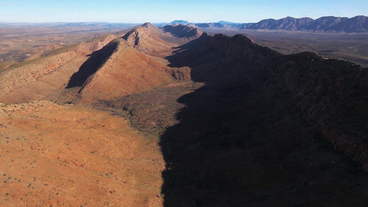 WEST MACDONNELL RANGES, NT, AUSTRALIA - SUNRISE DRONE 4K