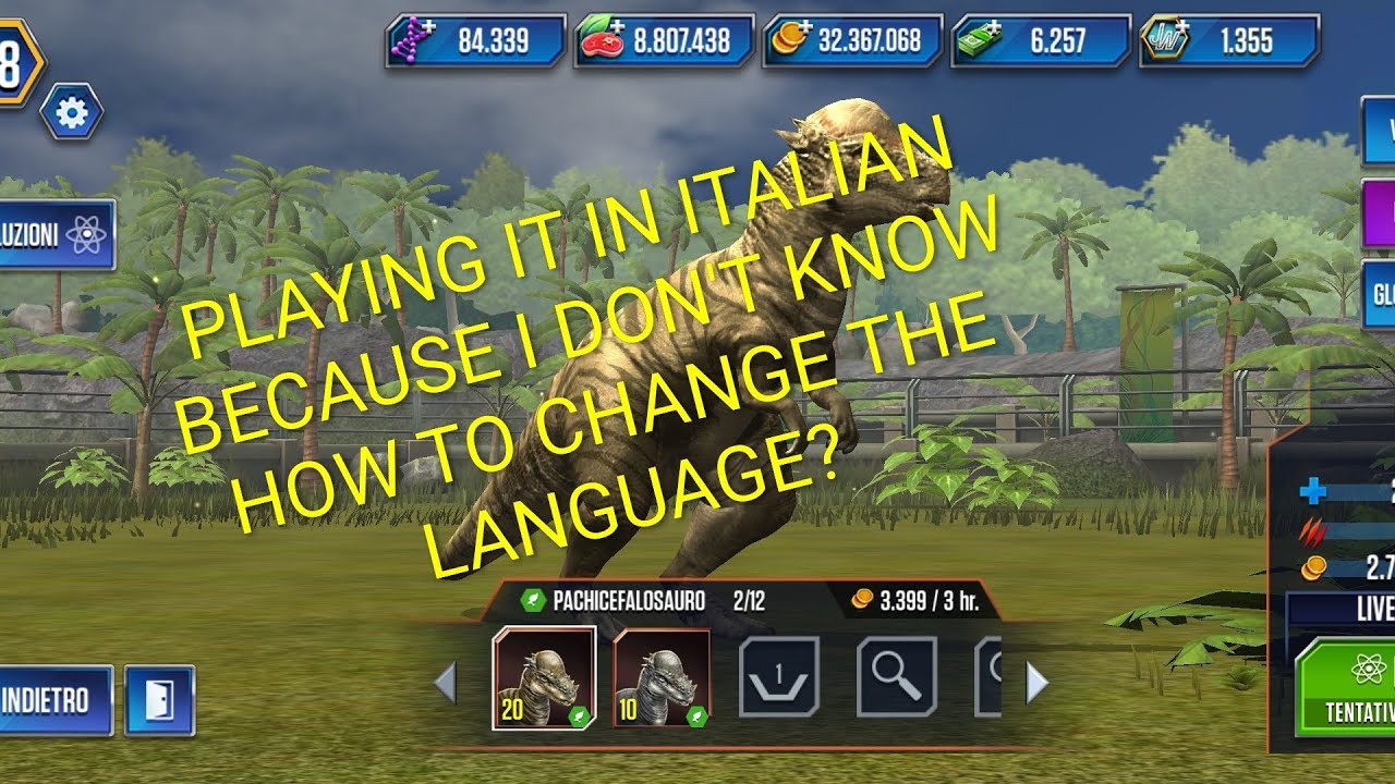 Playing jurassic world the game!