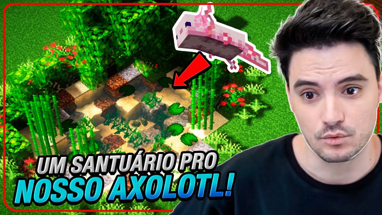 CONSTRUÍ UM SANTUÁRIO PARA OS AXOLOTES NO MINECRAFT #2-17