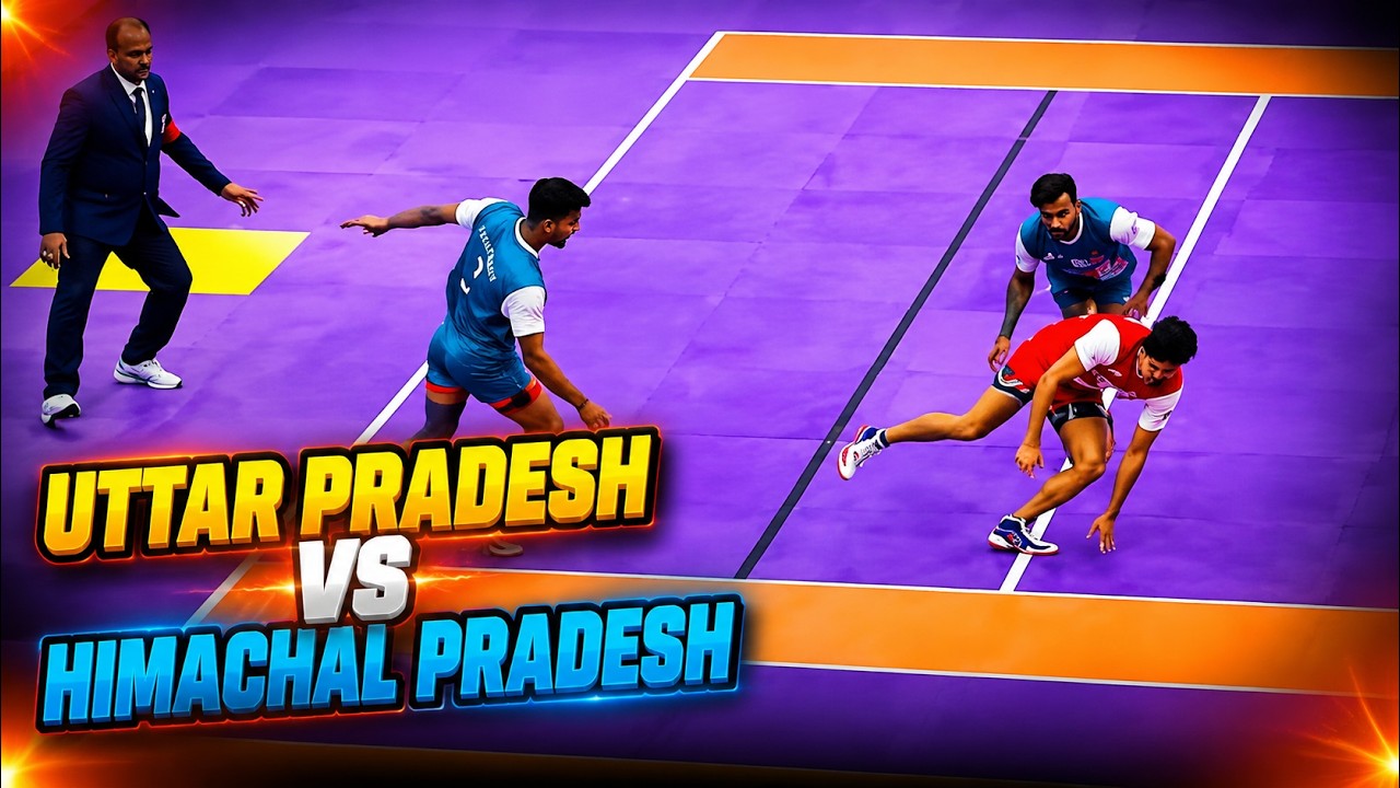 Uttar Pradesh vs Himachal Pradesh Boy's SF Kabaddi Match Highlights | Khelo India Youth Games 2021