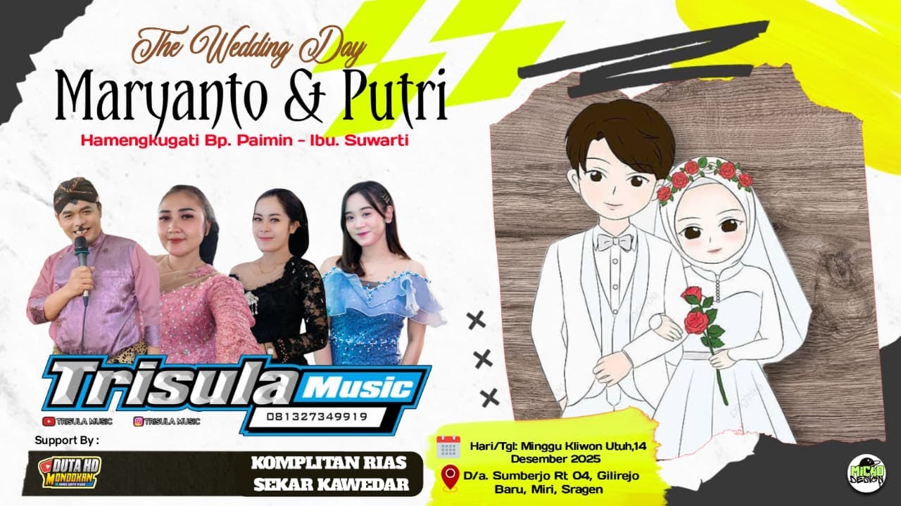 Live TRISULA MUSIC//SBR AUDIO//DUTA HD MONDOKAN Sumberjo Gilirejo baru Miri Sragen 13 Desember 2025
