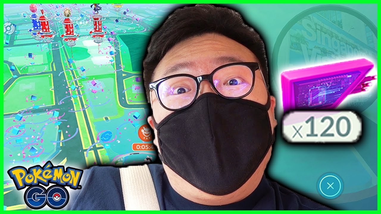 I BOUGHT 100 LURES AND LURED UP EVERY POKESTOP IN POKEMON GO