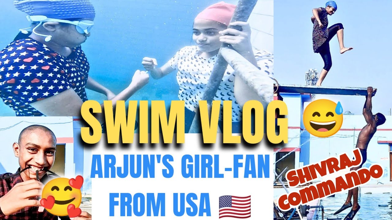 Swimming Vlog: Arjun's Girl-Fan Revealed & Deep Water Challenge, Swimming Tips for Beginners