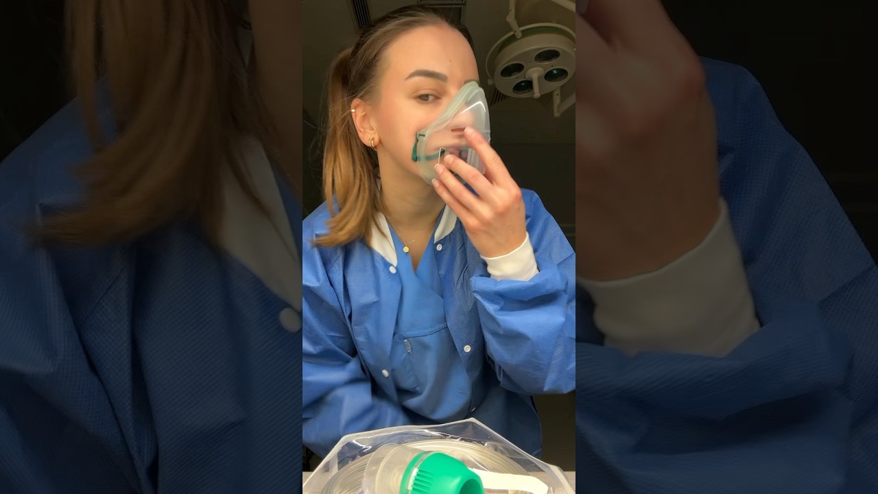 Inhalation mit einem Verneblerset👃#pflege #inhalation #nurse #atmung #viral