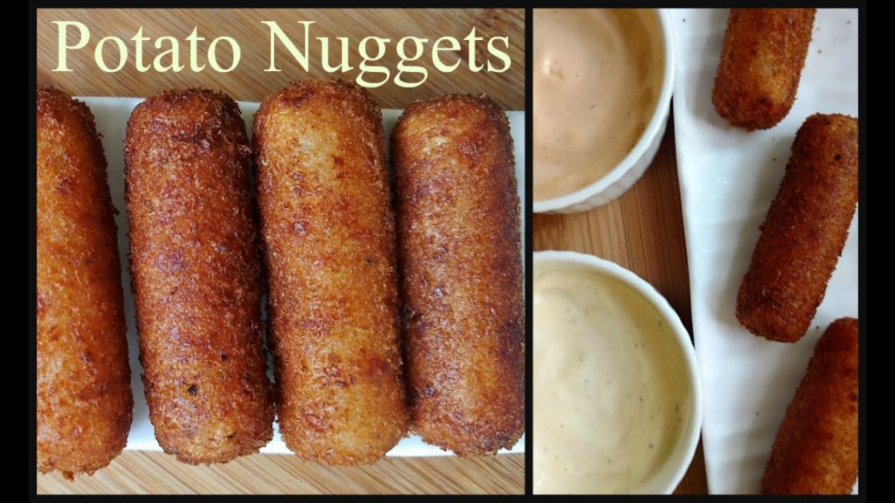 How to make Crispy Potato Nuggets at Home | Simple Party Starter Recipe Cheesy Potato Snack