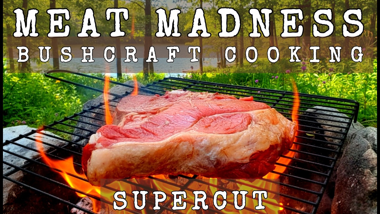 Meat Madness 🔥 Bushcraft Cooking | Supercut | The Best of Eight Grilled Meat Videos