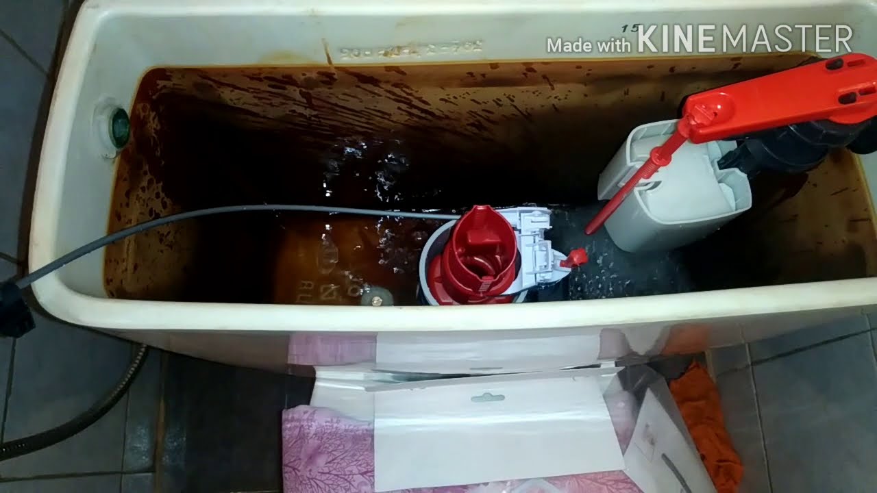 Универсальная сливная арматура WIRQUIN для бачка унитаза. Установка.