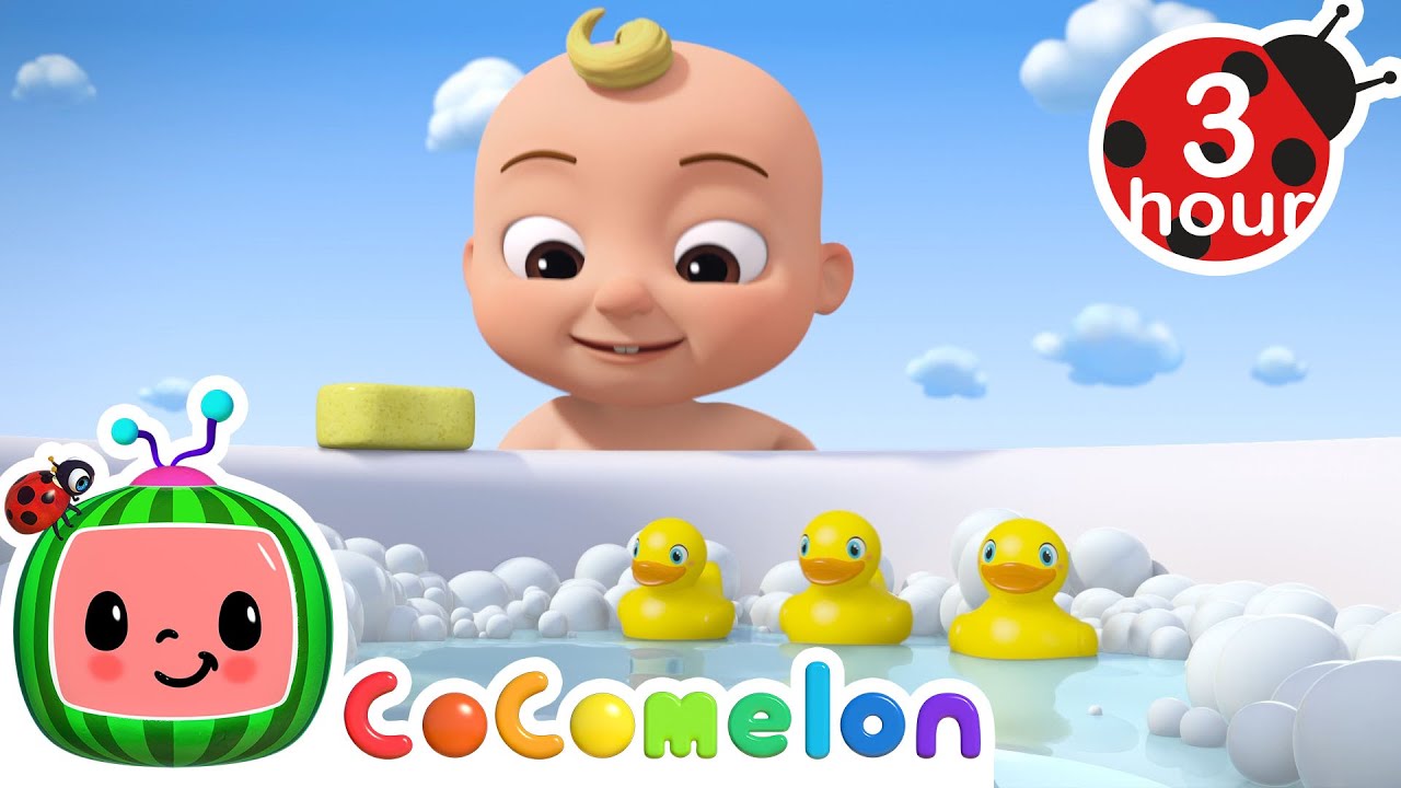 🦆💦 Five Little Ducks Splashy Bath Adventure + More! | CoComelon - JJ's Animal Time | Compilation
