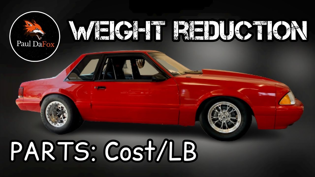 Уменьшение веса Foxbody Mustang: стоимость запасных частей за фунт!! 🏁