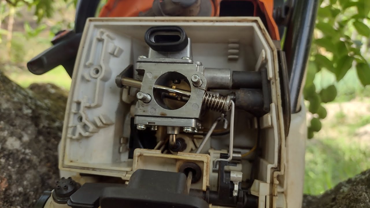 como limpar o carburador da motosserra Stihl Ms 651.