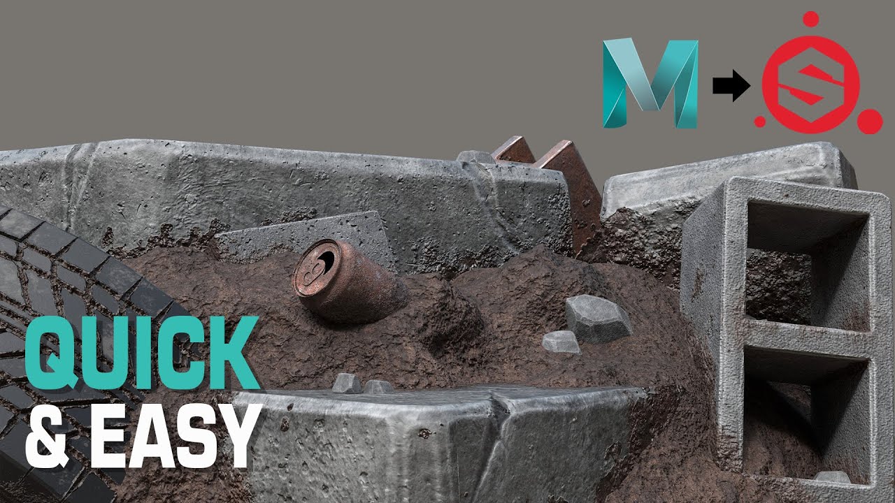 Exporting 3D Models from Maya into Substance Painter