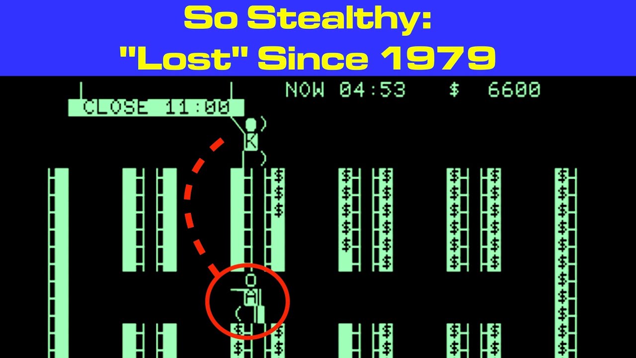 First Stealth Video Game: Lost & Found. Manbiki Shounen / Shoplifting Boy for Commodore PET, 1979