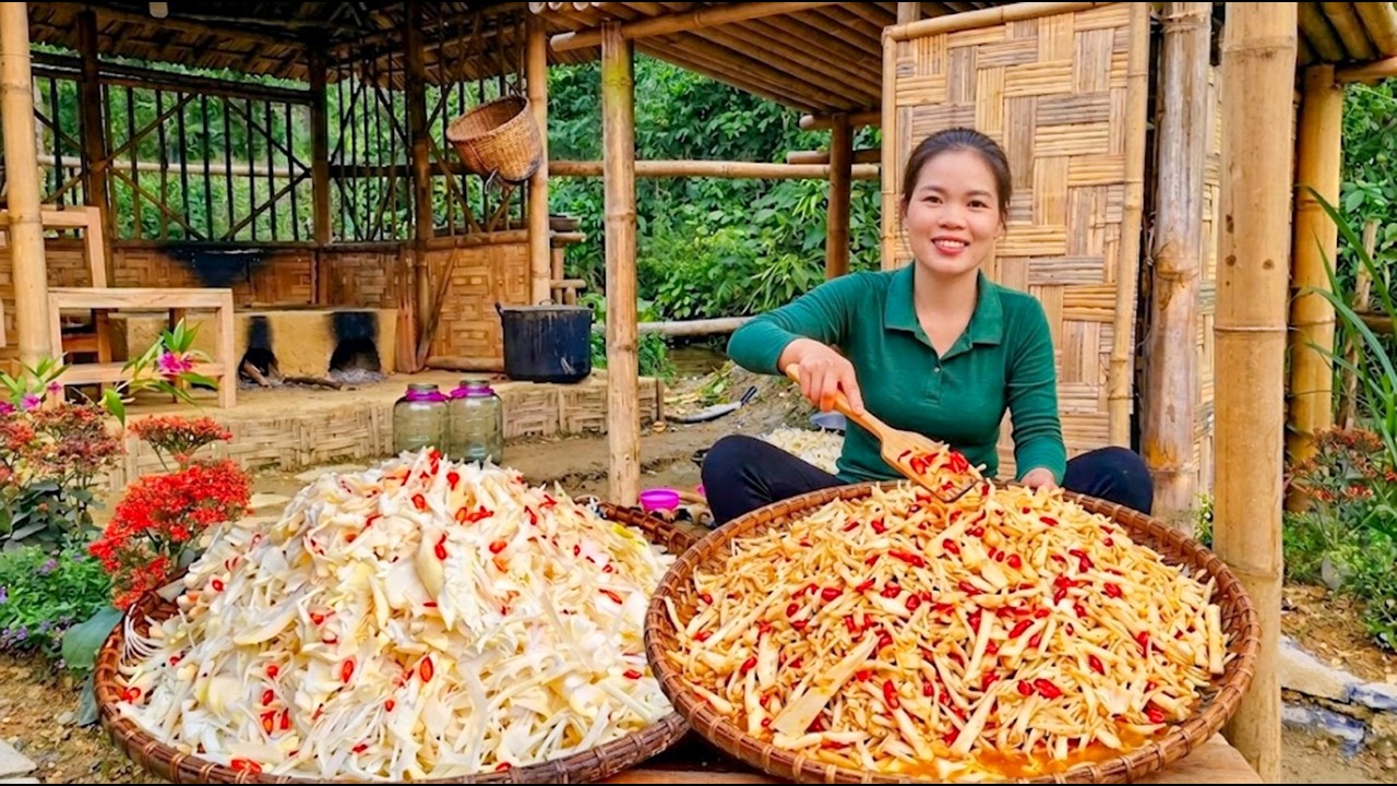 How To Harvest Massive Bamboo Shoots & Preserve Spicy Chili Jars | 90 Mins Full Movie