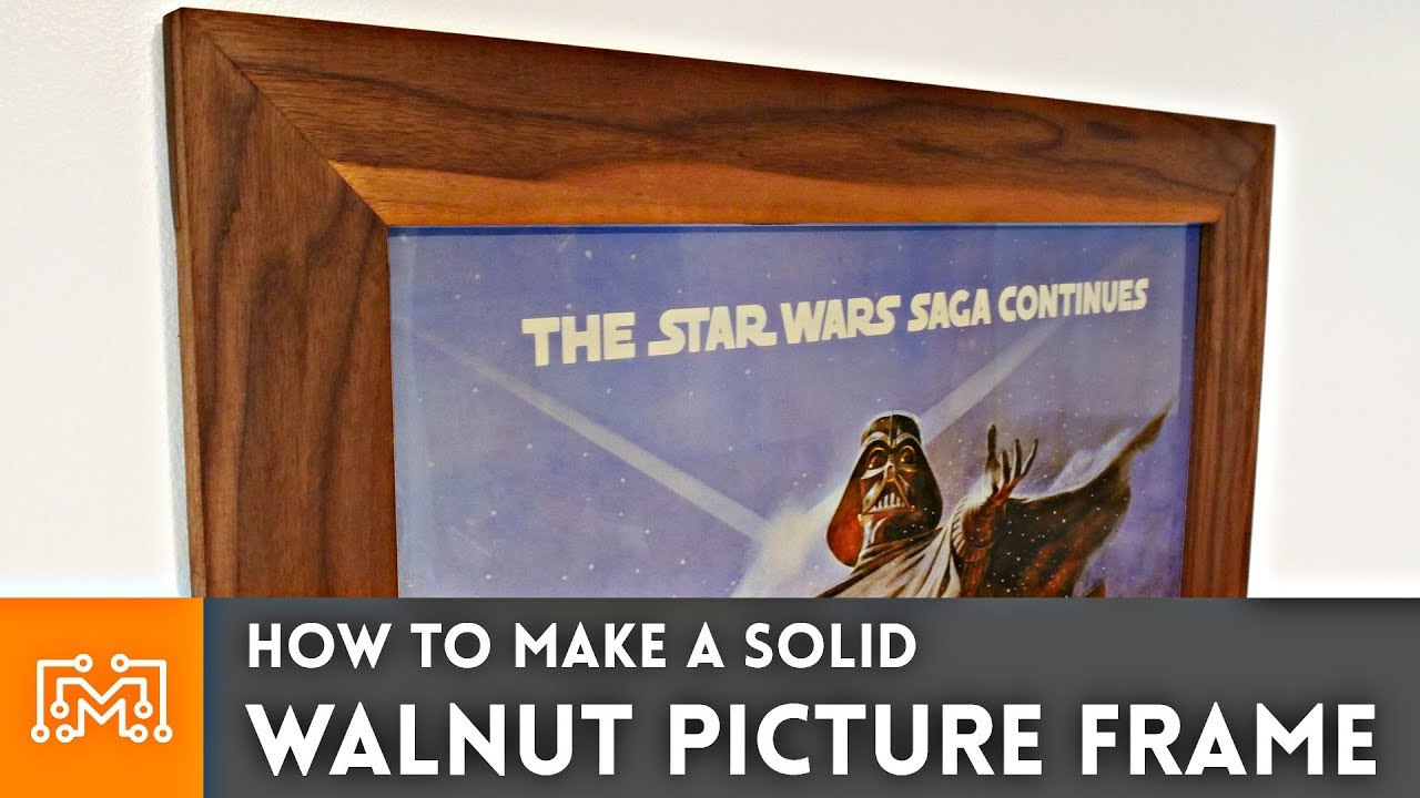 How to make a solid walnut picture frame // Woodworking | I Like To Make Stuff