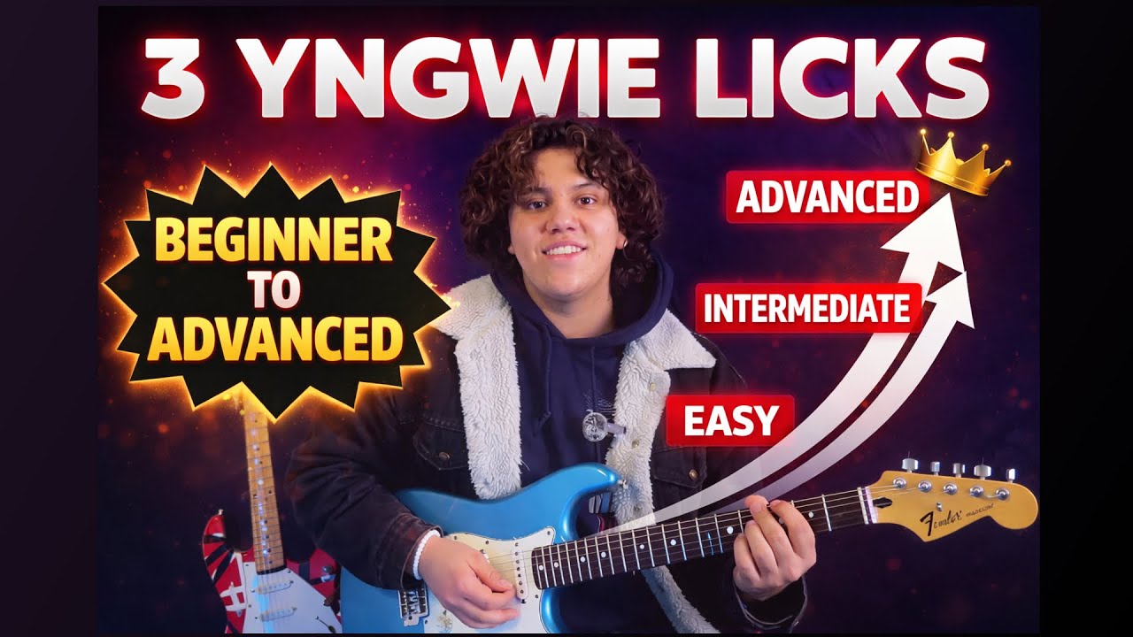 3 Yngwie Licks — From Beginner to Advanced!