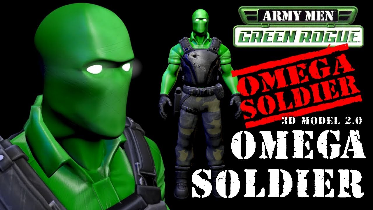 Omega Soldier 2.0 (3D model - WIP) - Army Men 3D Model
