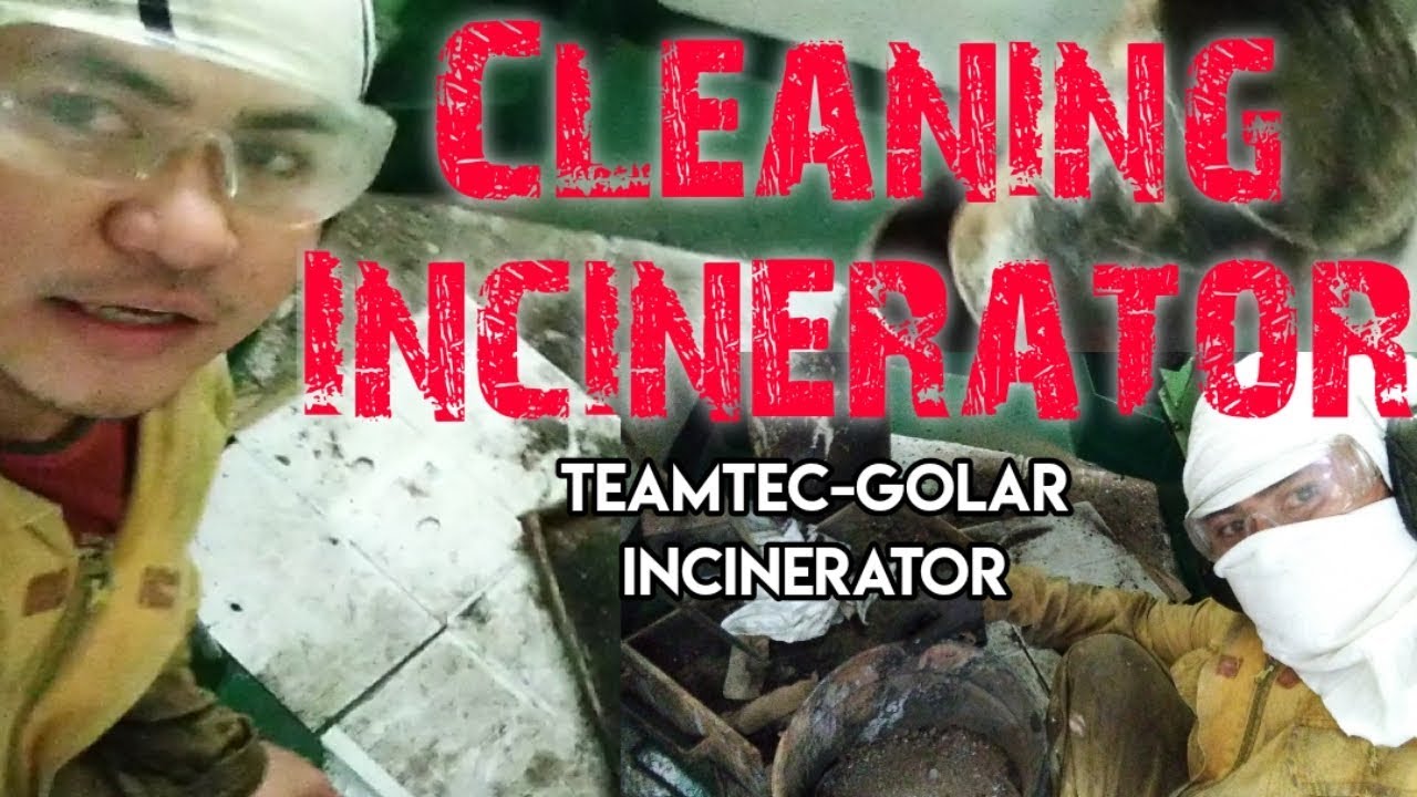 Cleaning Incinerator Removing Ash Residue