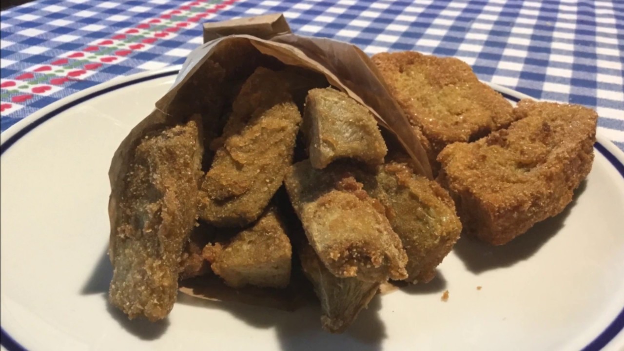 Cuoppo di cuori di carciofo indorati e fritti (vicariello food)