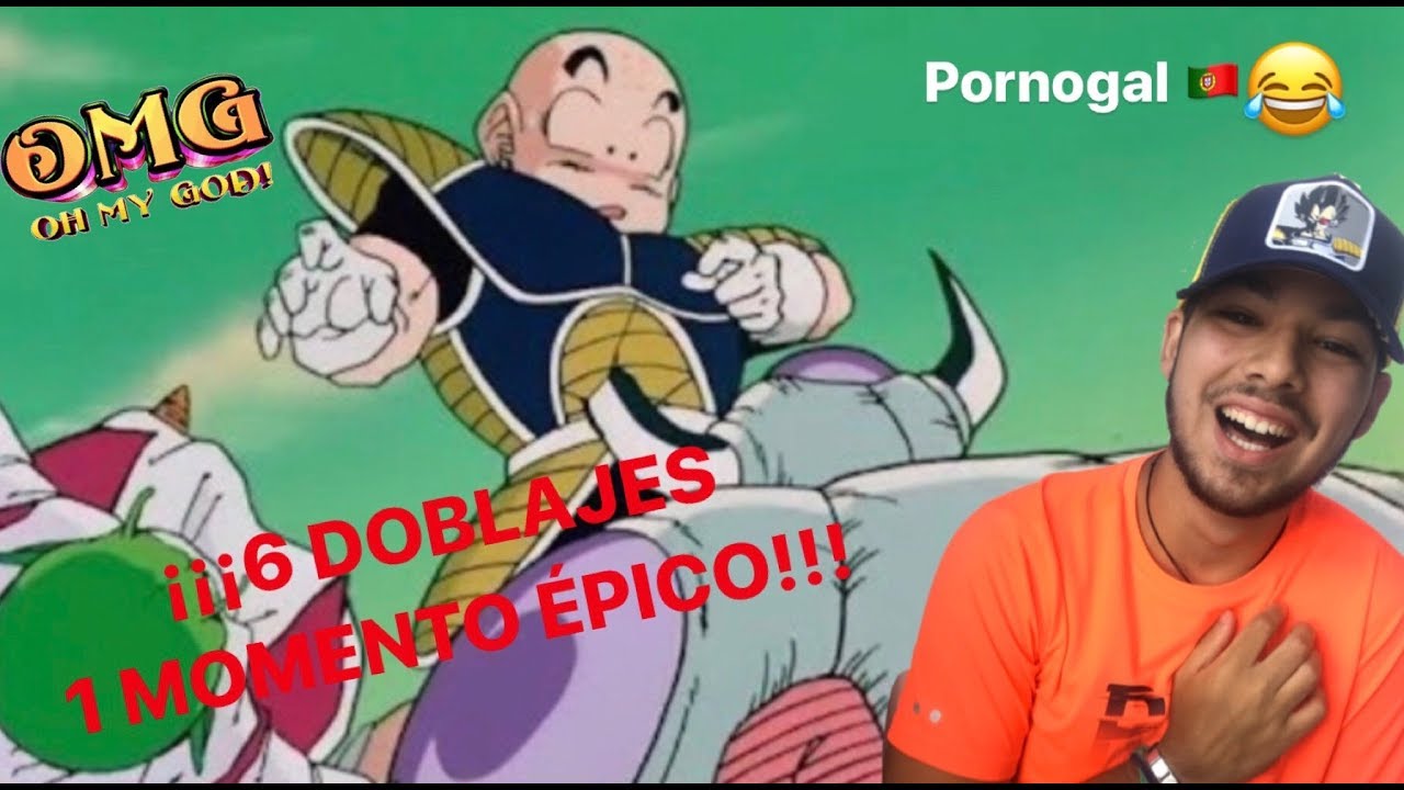 😂ESPAÑOL REACCIONANDO FREEZER SE CLAVA A KRILLIN-6 DOBLAJES 1 Momento Épico