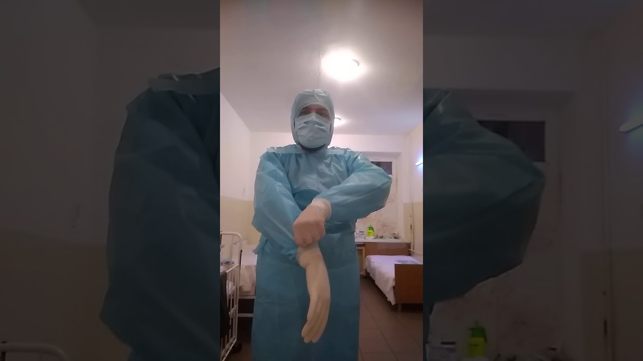 Как правильно одевать защитный костюм перед контактом с больными COVID 19