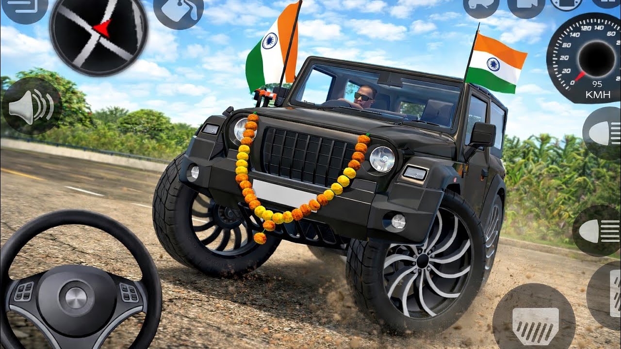 Modified Mahindra Thar Gameplay 🚙 | Indian Cars Extreme Driving Game