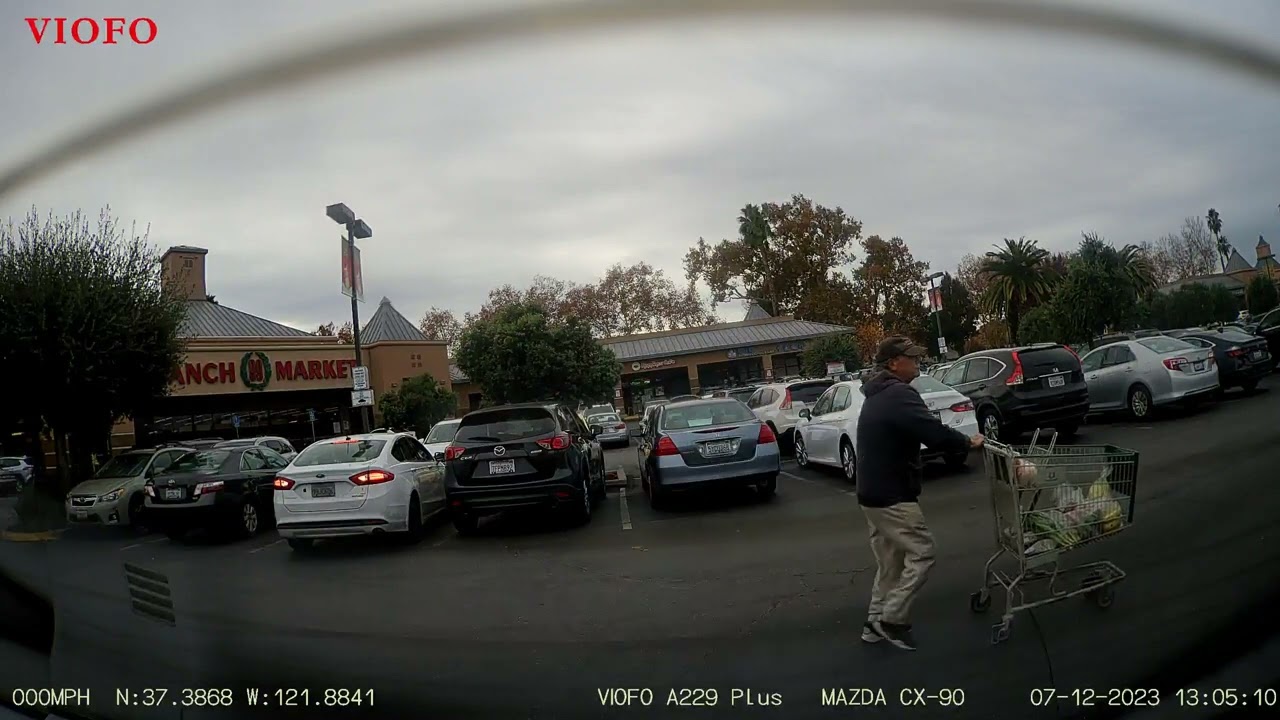 Viofo A229 Plus - Parking Overcast - Rear Sample Footage 01