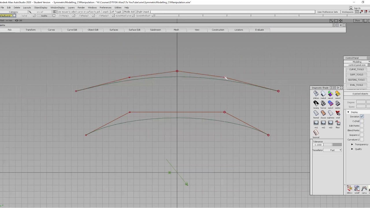 Alias AutoStudio: Symmetric modeling pt2