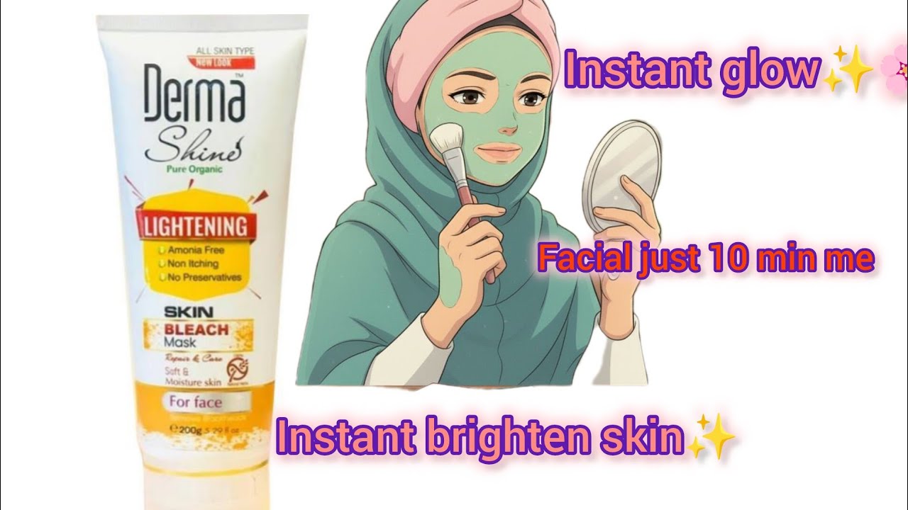Instant brightening chaiye? Derma shine bleach review ✨ Real result
