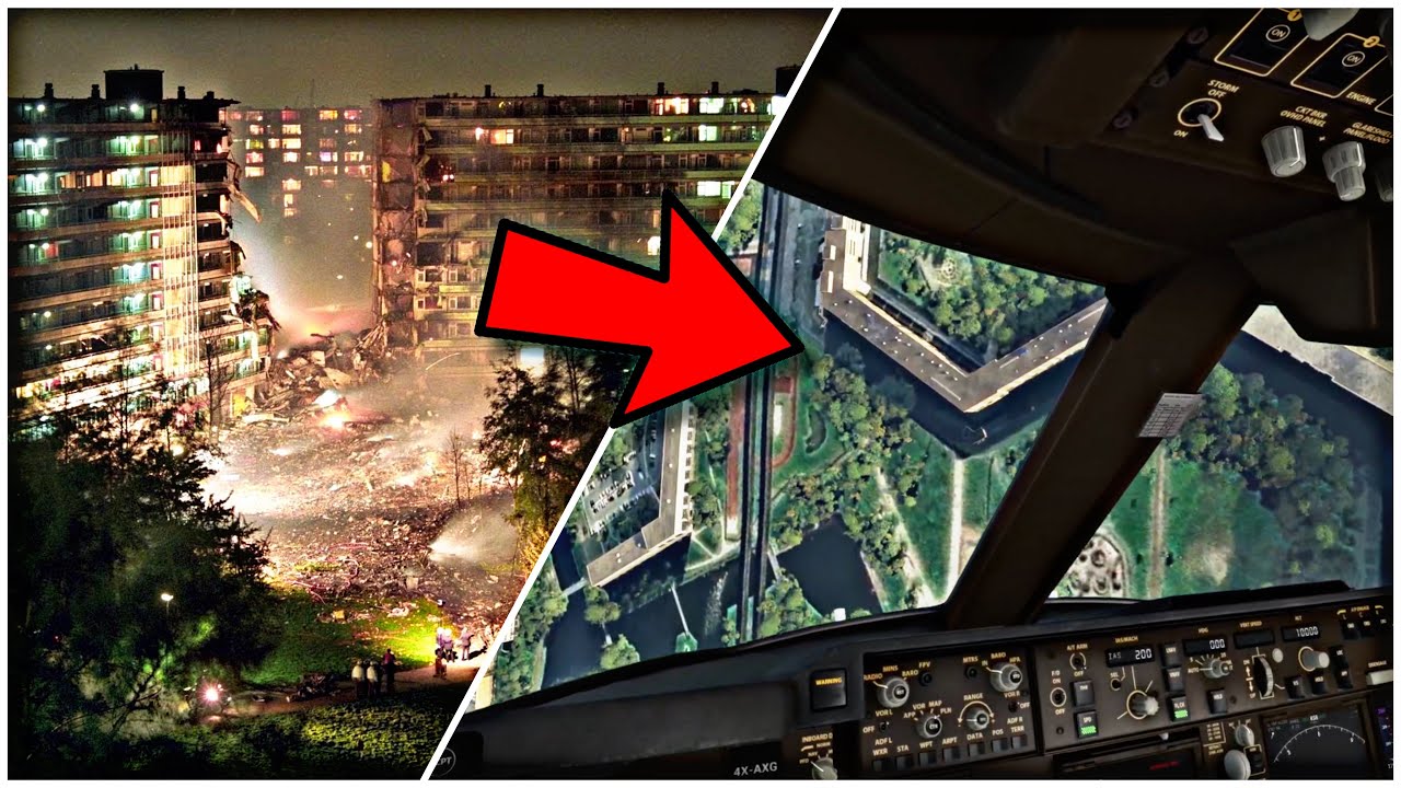 Samolot przecina 11 piętrowy blok na pół