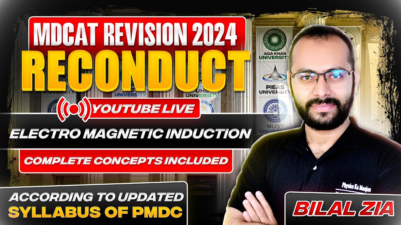 MDCAT Reconduct 2024 | Electromagnetic Induction | Revision Classes | Sindh | SZABMU | Physics