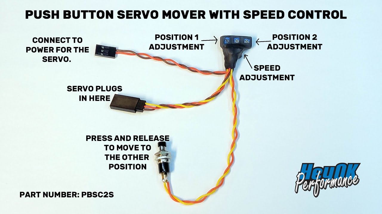 Push Button Servo Mover with Speed Control for Cosplay