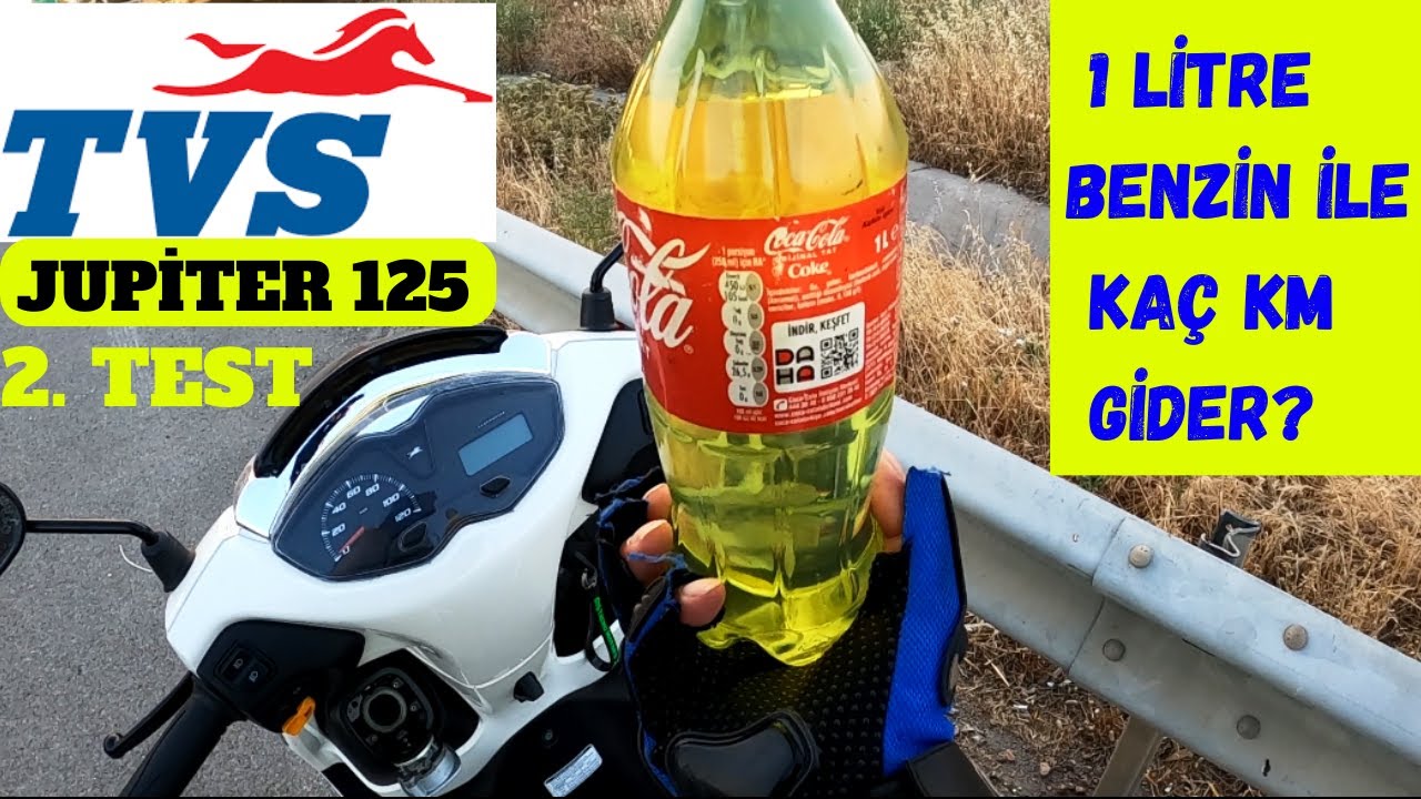 TVS JUPİTER 1 LİTRE BENZİN İLE KAÇ KM GİDER. 2. TEST İZMİR NAZARKÖY'E GİDİYORUZ #tvsjupiter125