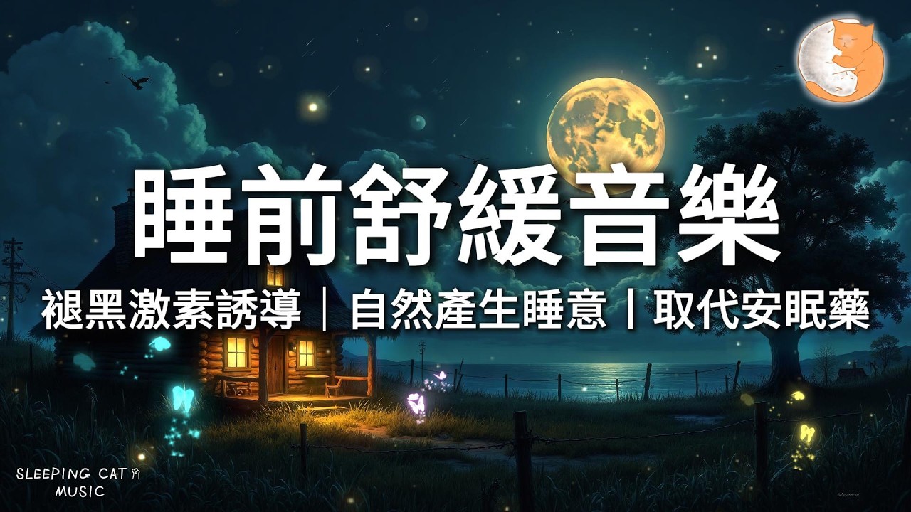 【100%無廣告放鬆音樂】睡前舒緩音樂｜褪黑激素誘導｜自然產生睡意丨取代安眠藥｜一小時鋼琴音樂