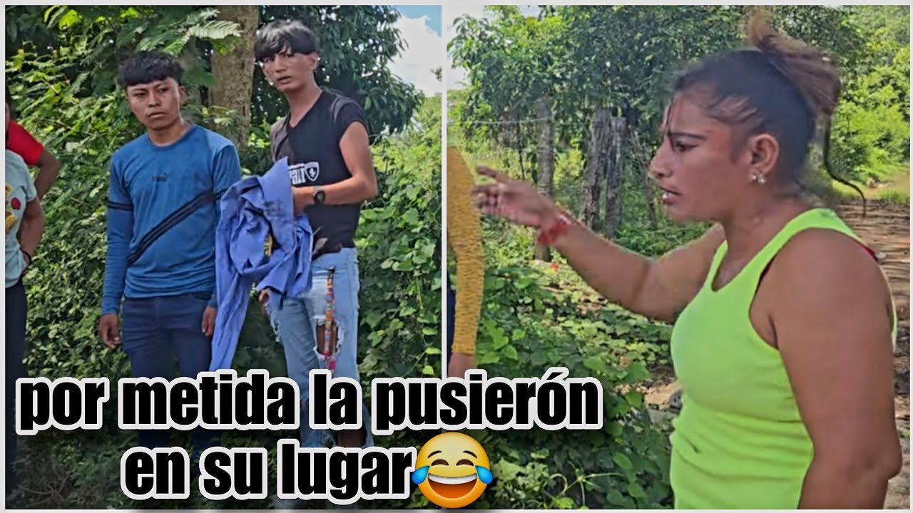 Por metiche chentia recibio su merecido/Manso no le amagó 😱