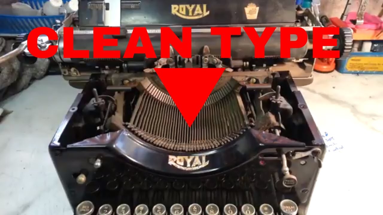 Royal 10 Typewriter Clean Typefaces Slugs Segment Pivots Ribbon Lift Sticky Typebars
