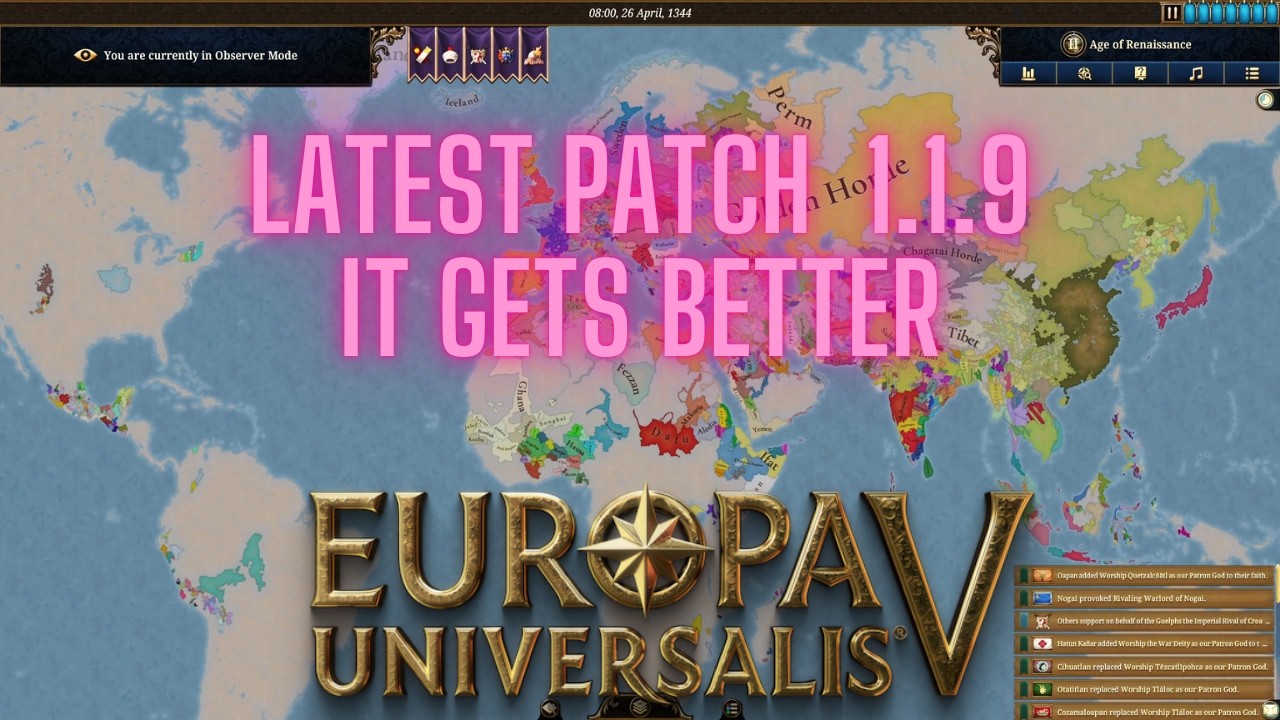 EU5 Timelapse: Latest Patch 1.1.9 Rossbach (IT GETS BETTER)