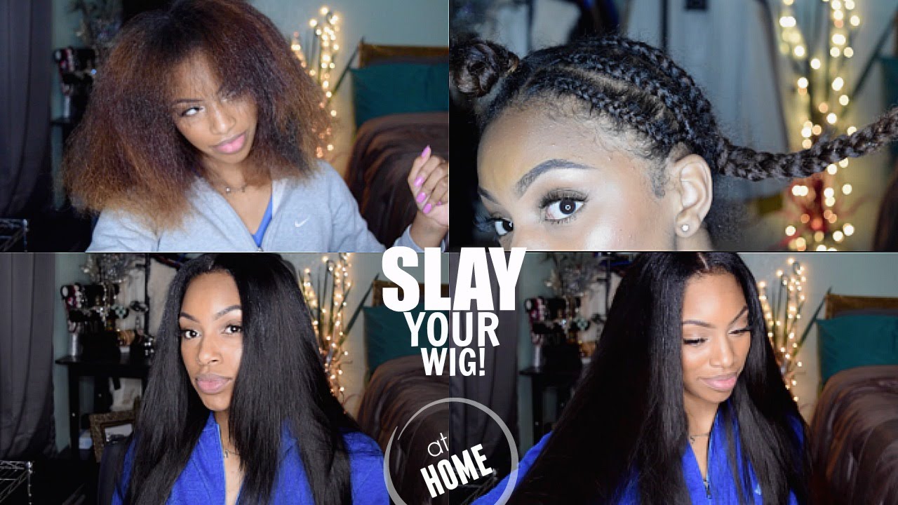 How I Achieve A Flat V/ U Part Wig: Start to Finish Application