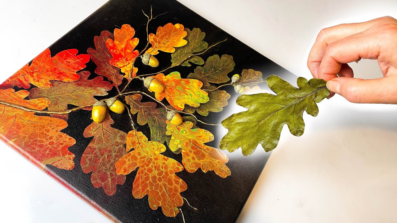 The Most SATISFYING Autumn Art Ever 🍂 Gorgeous + Easy Tree Tutorial (Glue Gun Fun!) |AB Creative