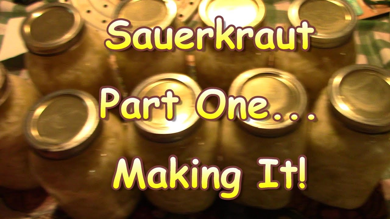 Sauerkraut Part One!  Making It!