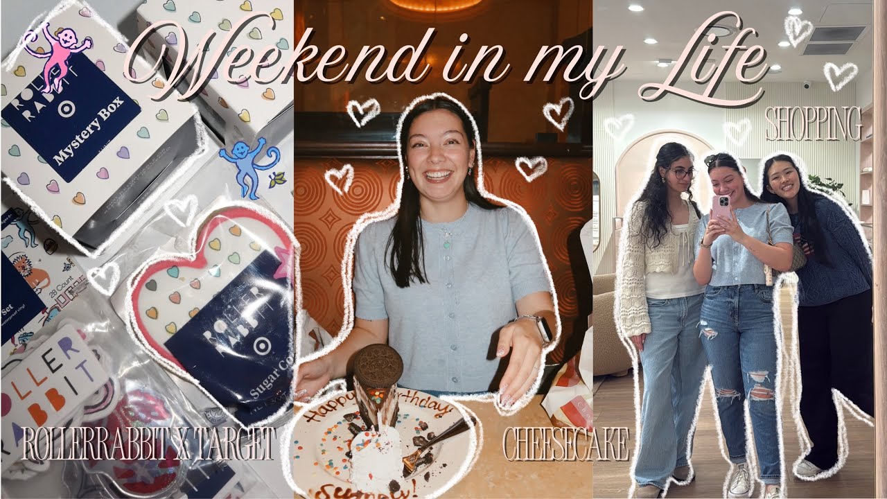 VLOG: Weekend in my Life! (Shopping, DIY Clips, RollerRabbit x Target) 🐒🩷