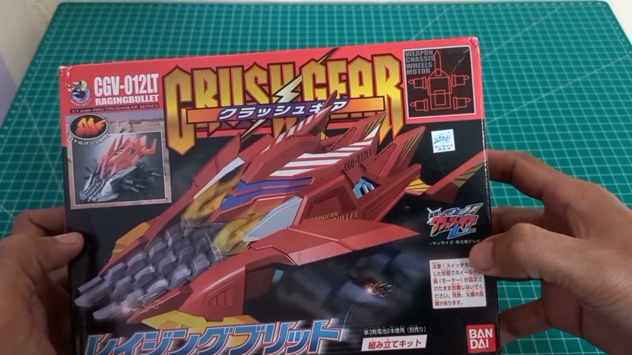 ASMR, unboxing dan rakit crush gear Raging bullet