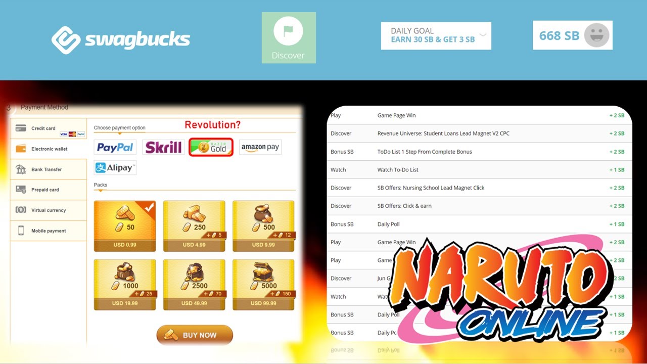 Naruto Online || Second Method to getting ingots without money (US, CA, UK or VPN is best)